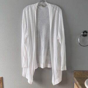 Loft-White Women's Sweater Cardigan-Sz XXL